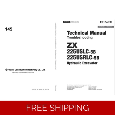 HITACHI ZX225US-5B, ZX225USLC-5B WORKSHOP MANUAL AND DIAGRAMS HITACHI ZX225US-5B, ZX225USLC-5B WORKSHOP MANUAL AND DIAGRAMS
